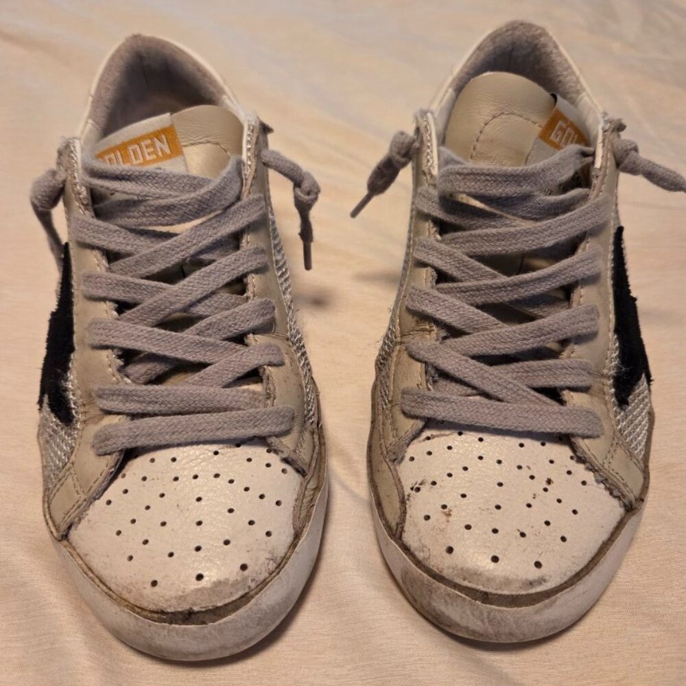 Golden Goose Women's Super-Star in leather with black star Size 36